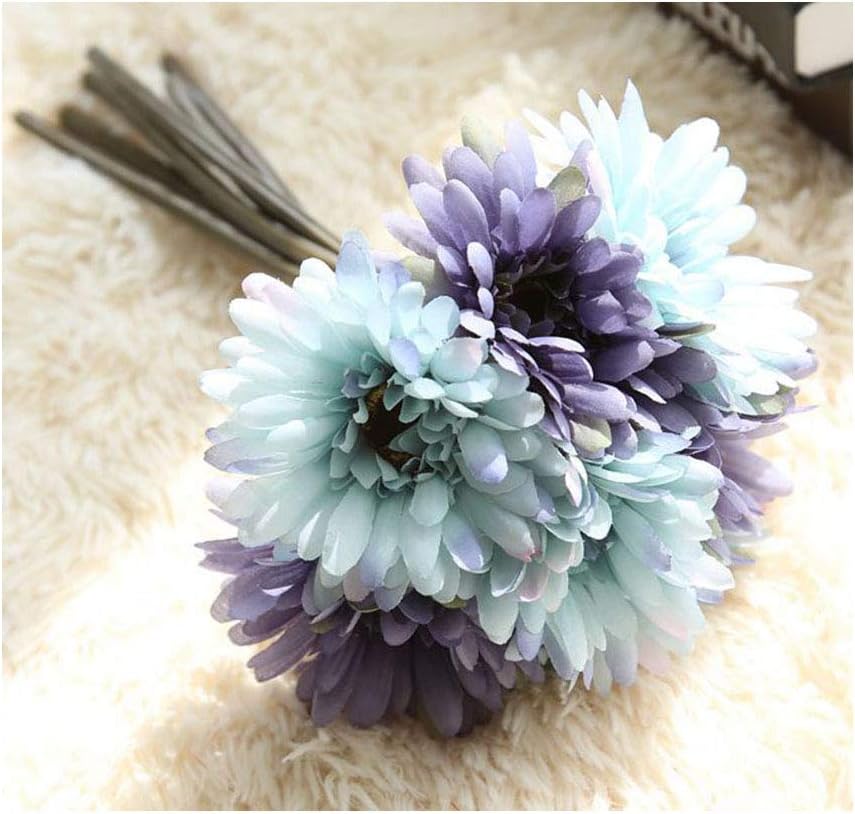18 Fleurs Artificielles Marguerites Gerbera En Soie - Bouquet Décoratif Pour Mariage, Fête, Maison