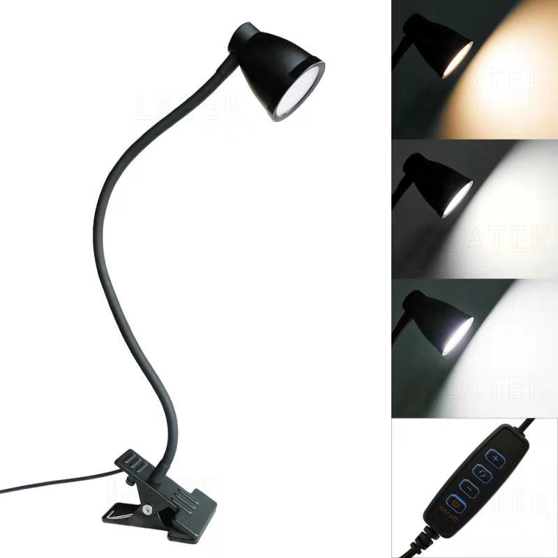 Ściemnialna lampa do czytania LED/lampa zaciskowa 3000-6500K