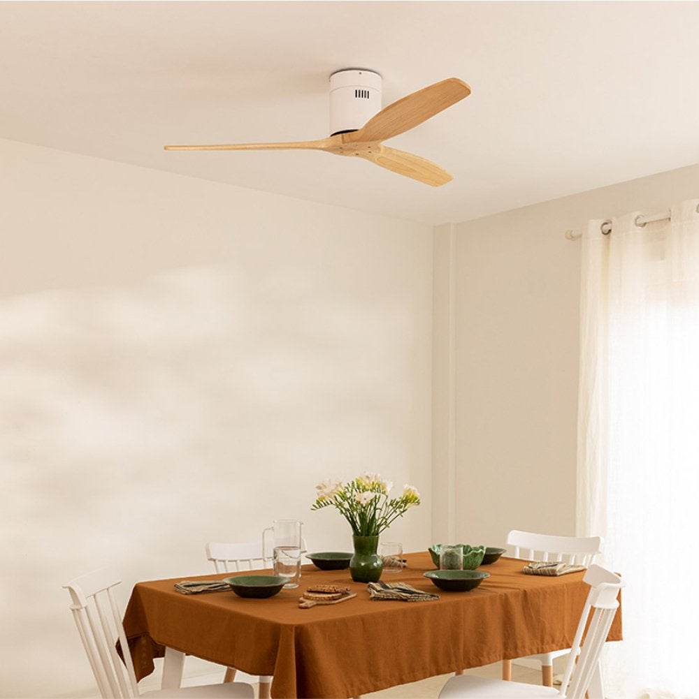 CREATE - WIND CALM NATURAL WOOD - Wentylator sufitowy 40W cichy 100% drewno -