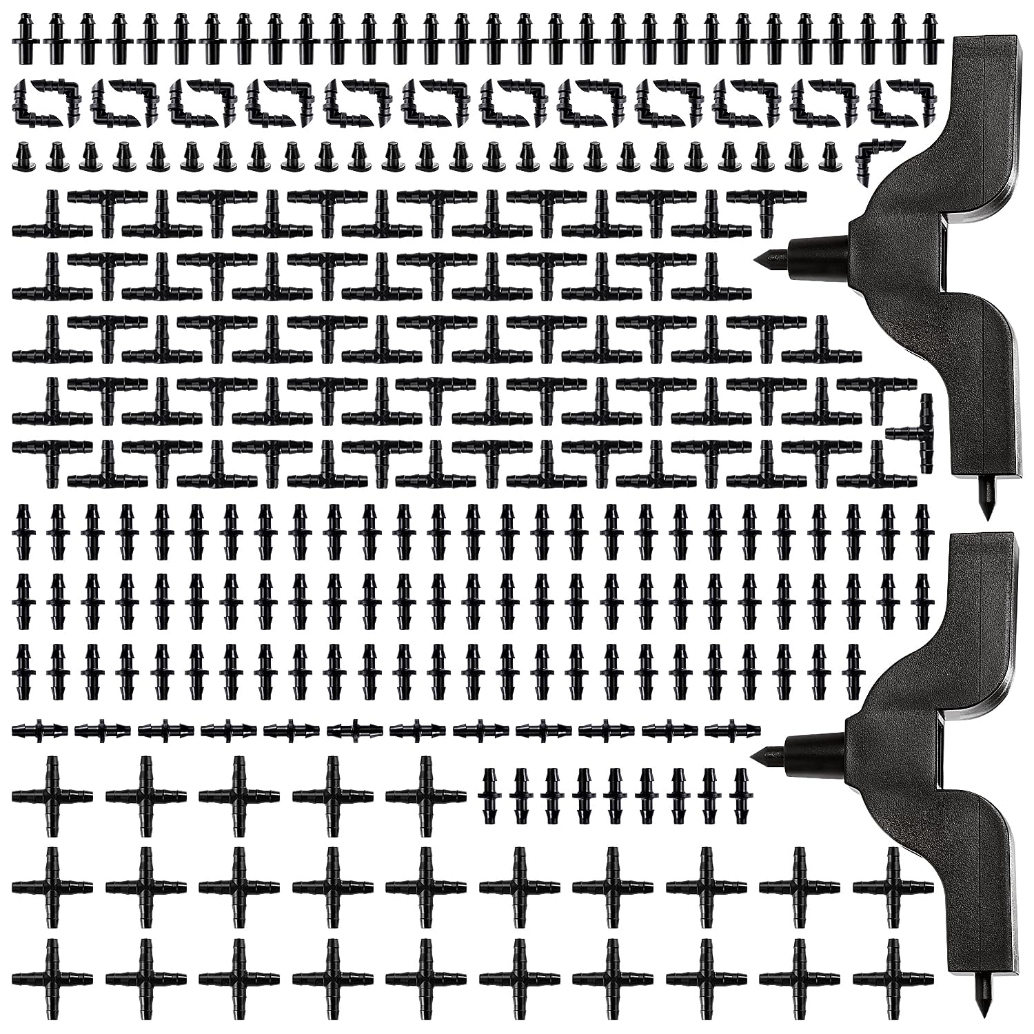 282 złącza do węży 4/7 mm, akcesoria do nawadniania, złącza do węży karbowanych do systemów nawadniających