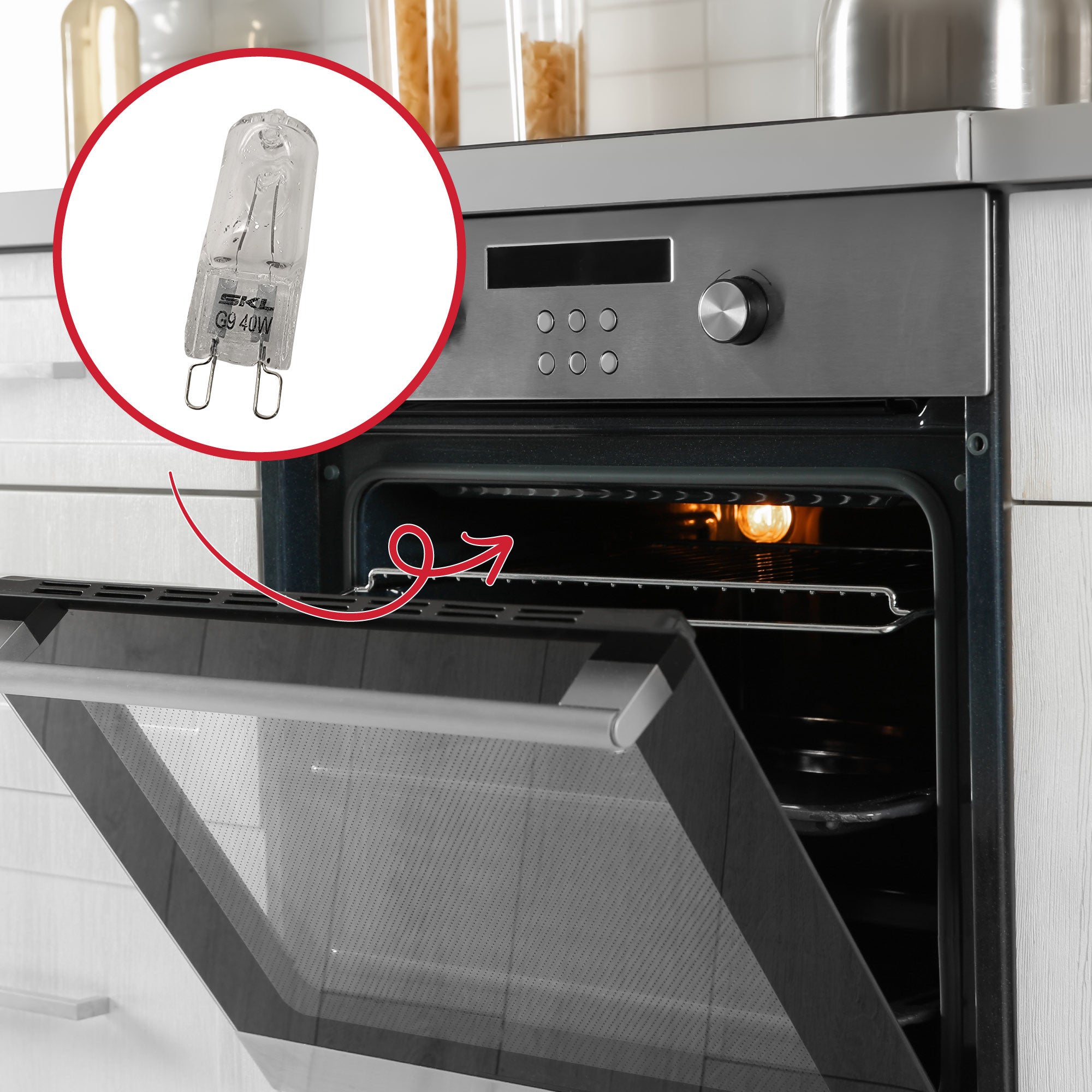 AMPOULE HALOGÈNE 40W POUR FOUR ELECTROLUX 8085641028 - 4