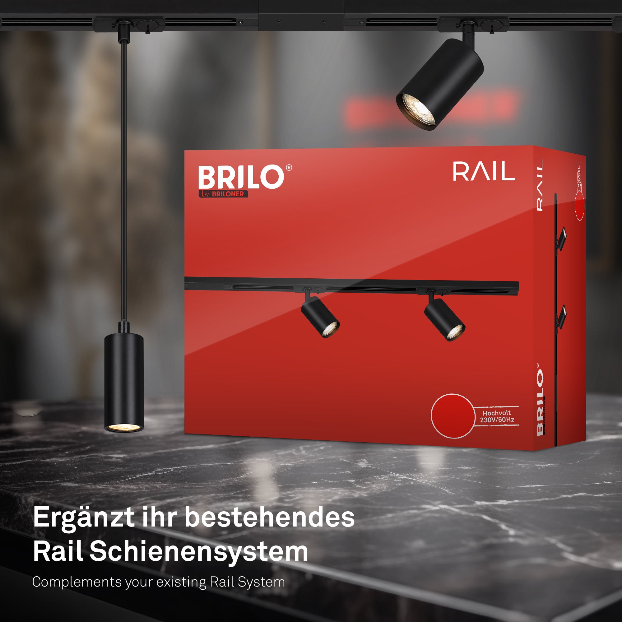 Alimentatore Rail Metallo Nero Opaco - 4