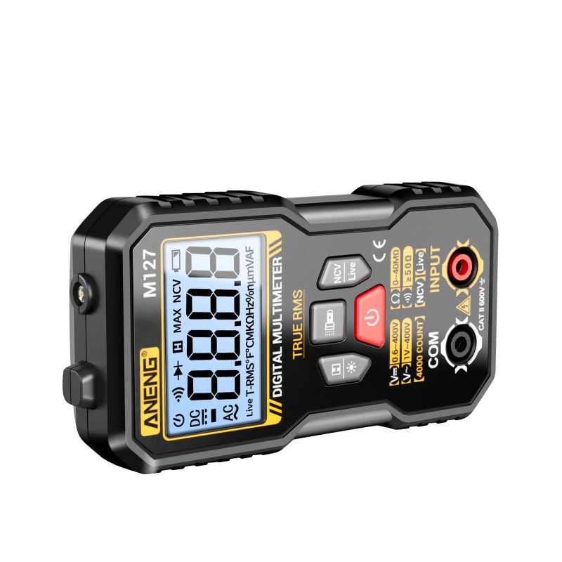 Multimètre intelligent M127, 4000 comptes, tester de tension CA CC avec ...