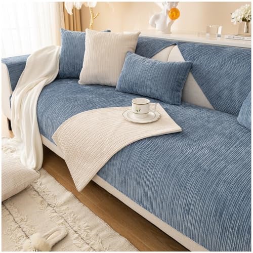 Cuscino protettivo per divano, cuscino di protezione, cuscino in cotone e lino, protezione antigraffio per animali domestici, 70 x 210 cm - 7