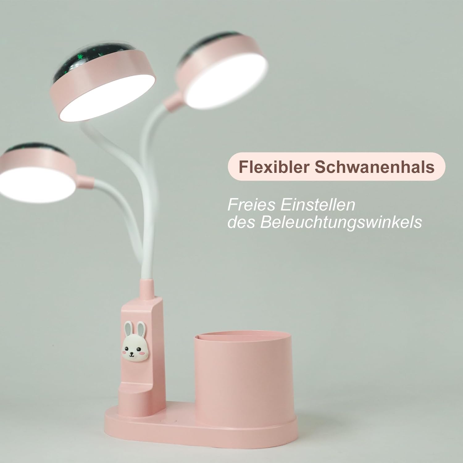 Lampada da tavolo moderna con luce notturna a LED ricaricabile USB bianco puro d
