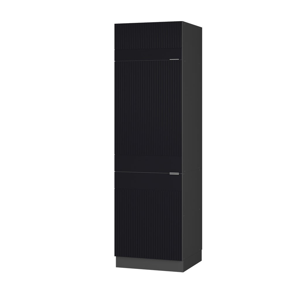 Vicco Szafka na lodówkę Fame-Line, Czarne paski, 60 cm