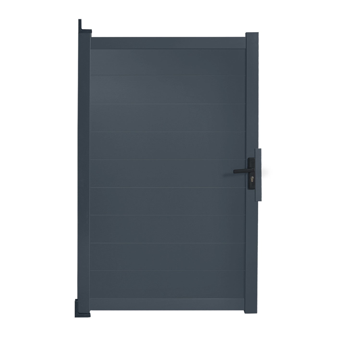 Portillon 100x160 cm en aluminium gris anthracite - 3