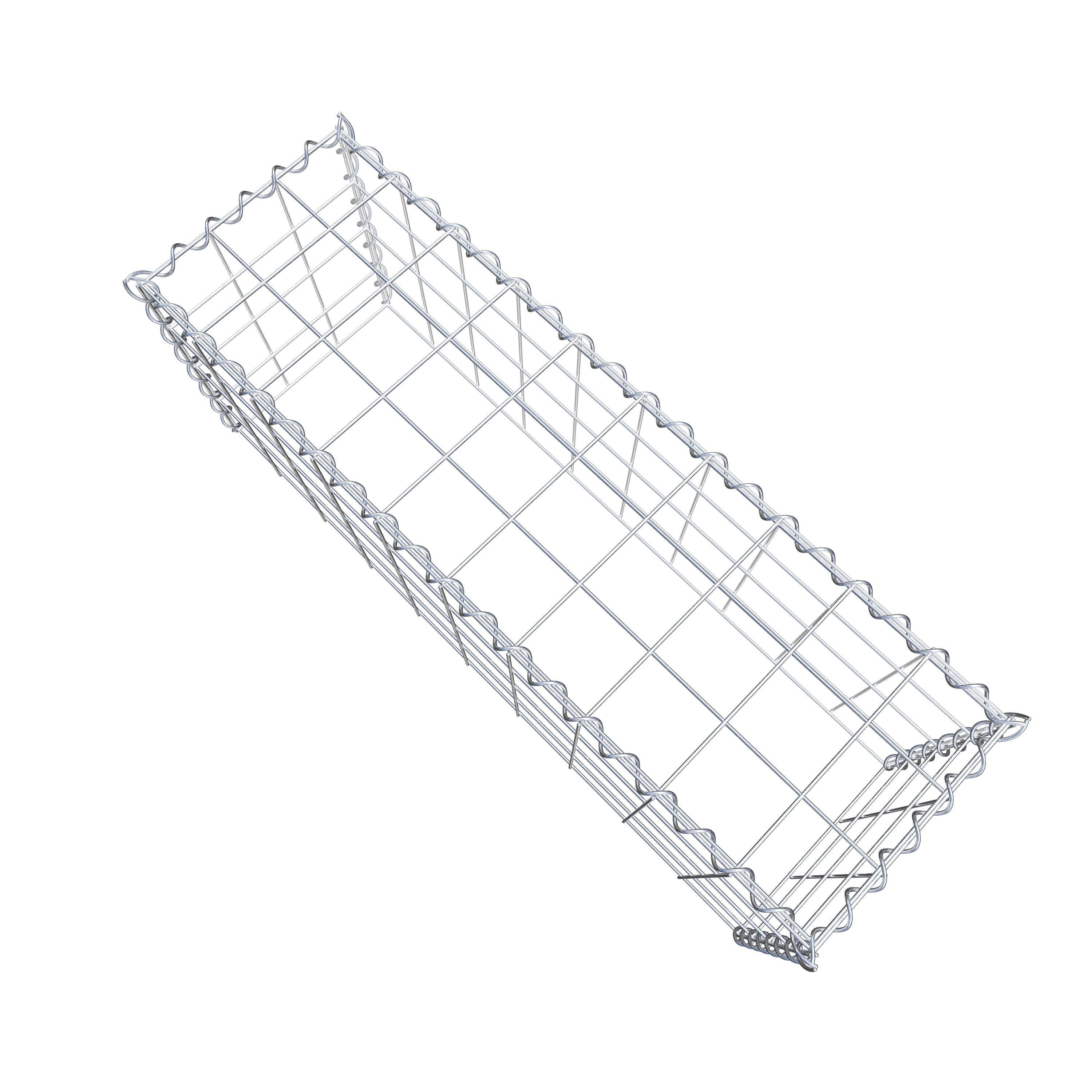 Gavión para apilar en acero galvanizado 100x40x30cm (LxAxP), malla 10 x 10cm, Espiral, sin rejilla inferior - 5