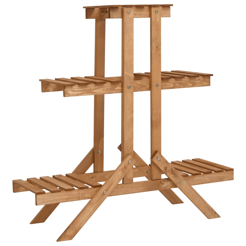Support à plantes en bois de sapin 83x25x83 cm - COMFORTXL - 2