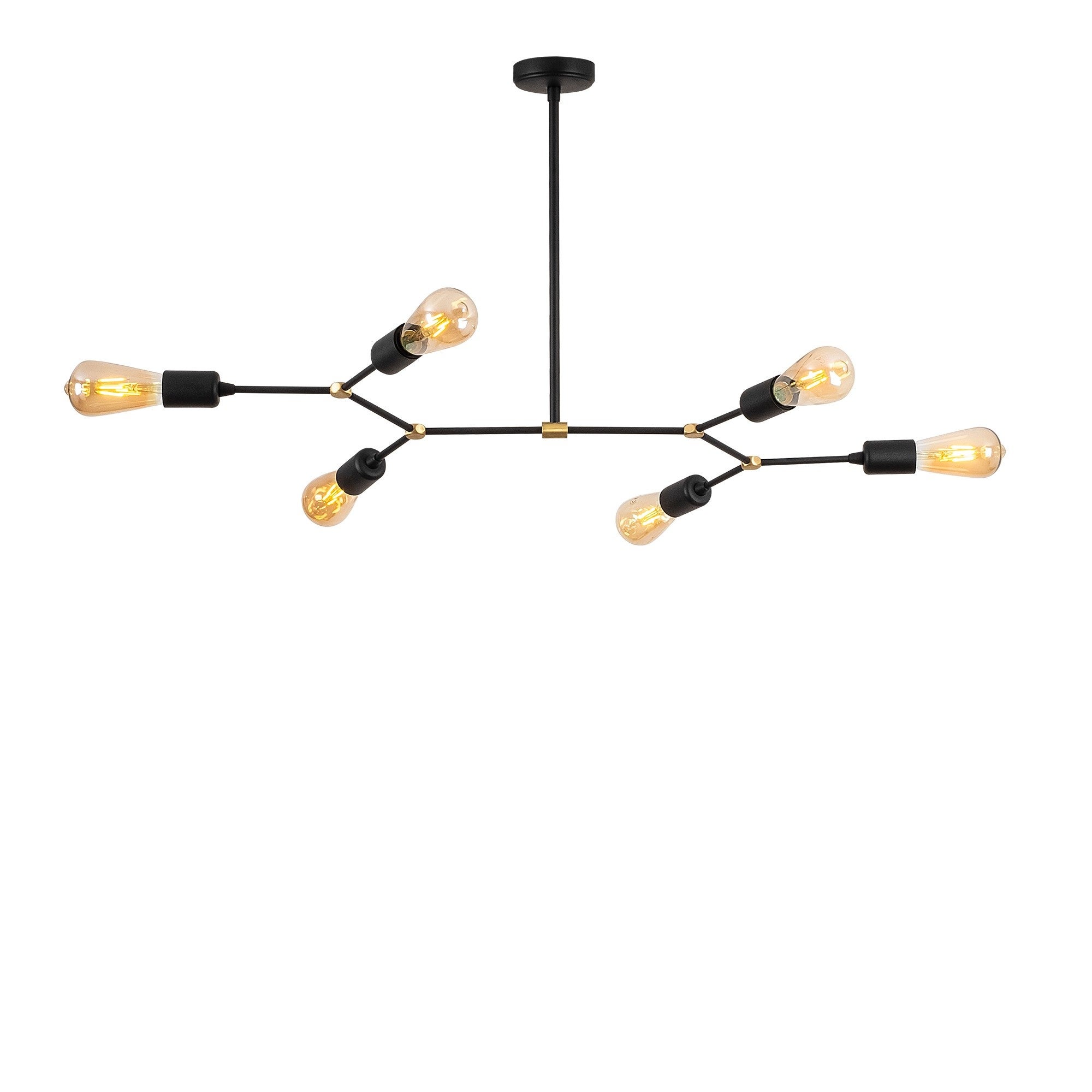 Candeeiro de teto - Preto, 95x48 x48 - 3