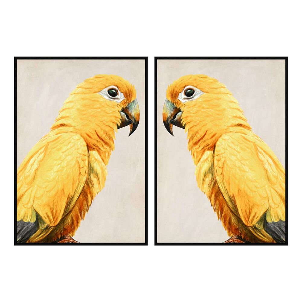Cuadro dkd home decor loro tropical (103 x 4,2 x 143 cm) (2 unidades)