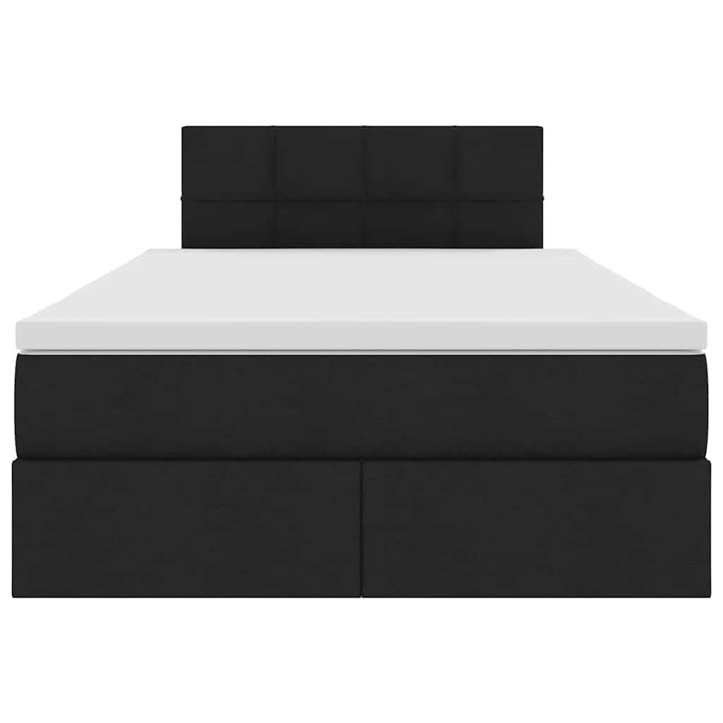 Lit avec rangement et matelas en velours noir, pour la chambre, 120 × 200 cm - 7