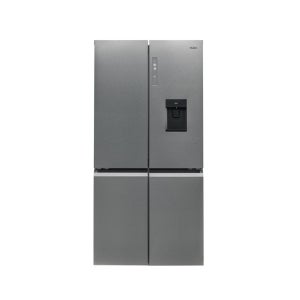 Réfrigérateur Américain Haier Cube 90 - 525 L - 4 Portes - Total No Frost - Distributeur D'eau - Classe F - Inox
