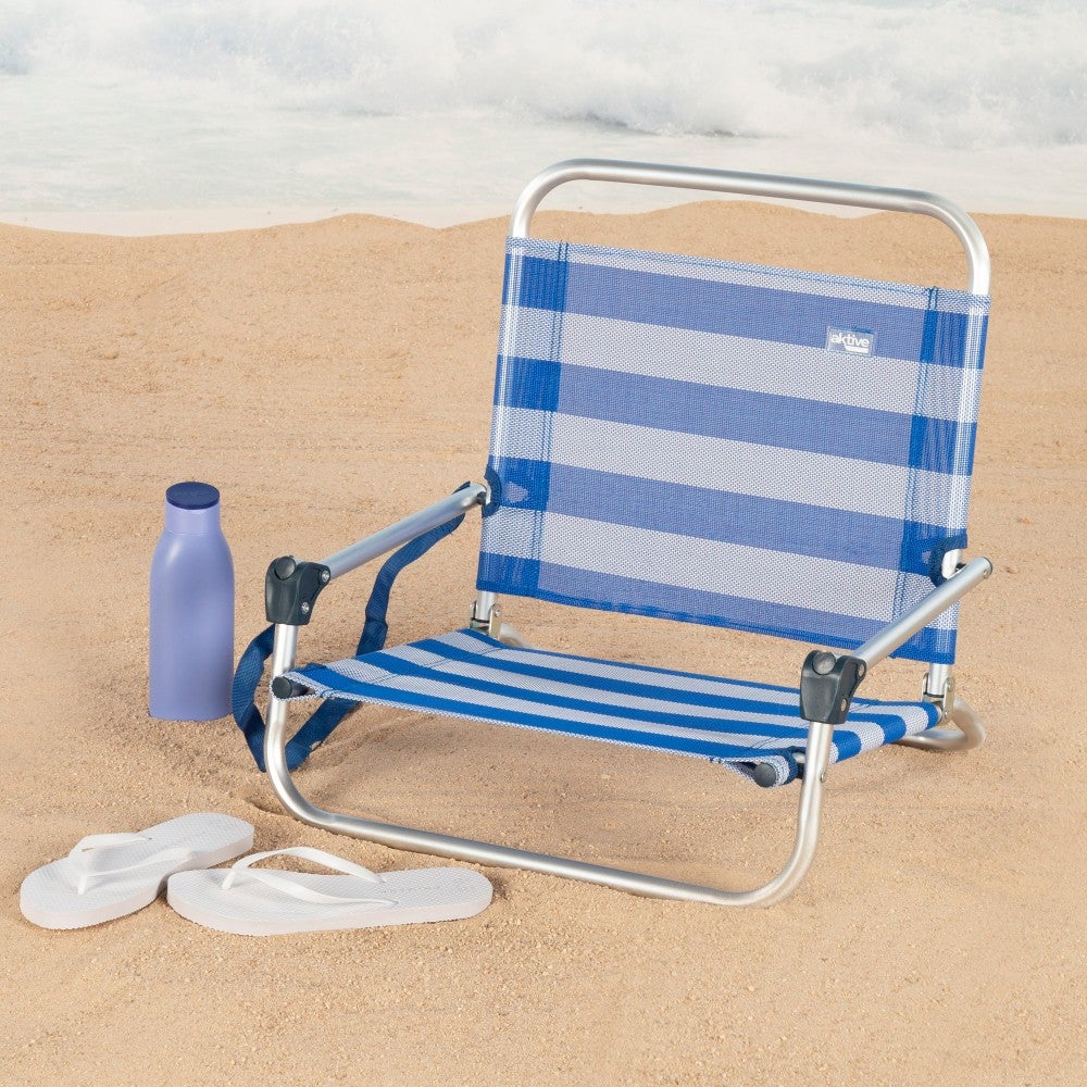 Petite chaise de plage pliante avec harnais d'épaule Aktive - 2