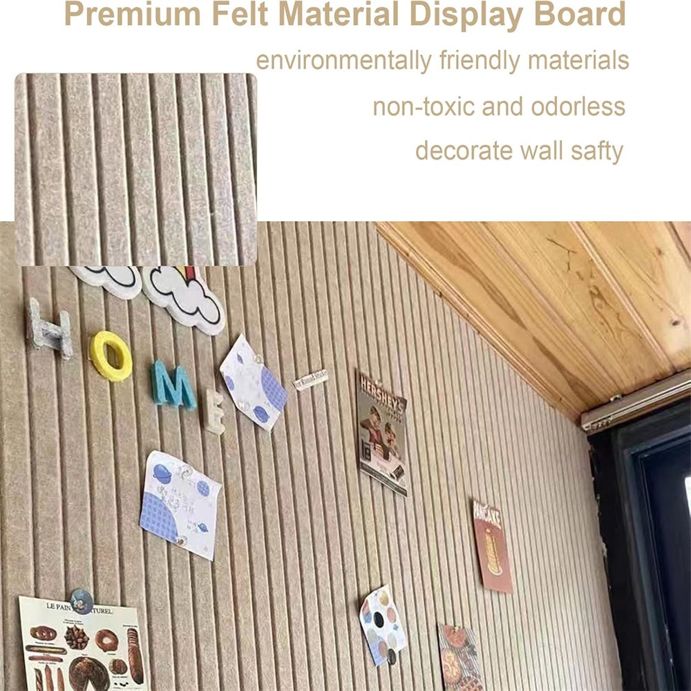 Tableau Mural En Feutre 3D Pour Photos, Messages, Notes, Adapté À La Décoration Murale Du Bureau, Du Salon, Du Dortoir, 60x120cm - 4