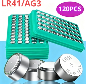 Confezione da 5 batterie alcaline a bottone LR41 Confezione da 5 batterie alcaline a bottone LR41
