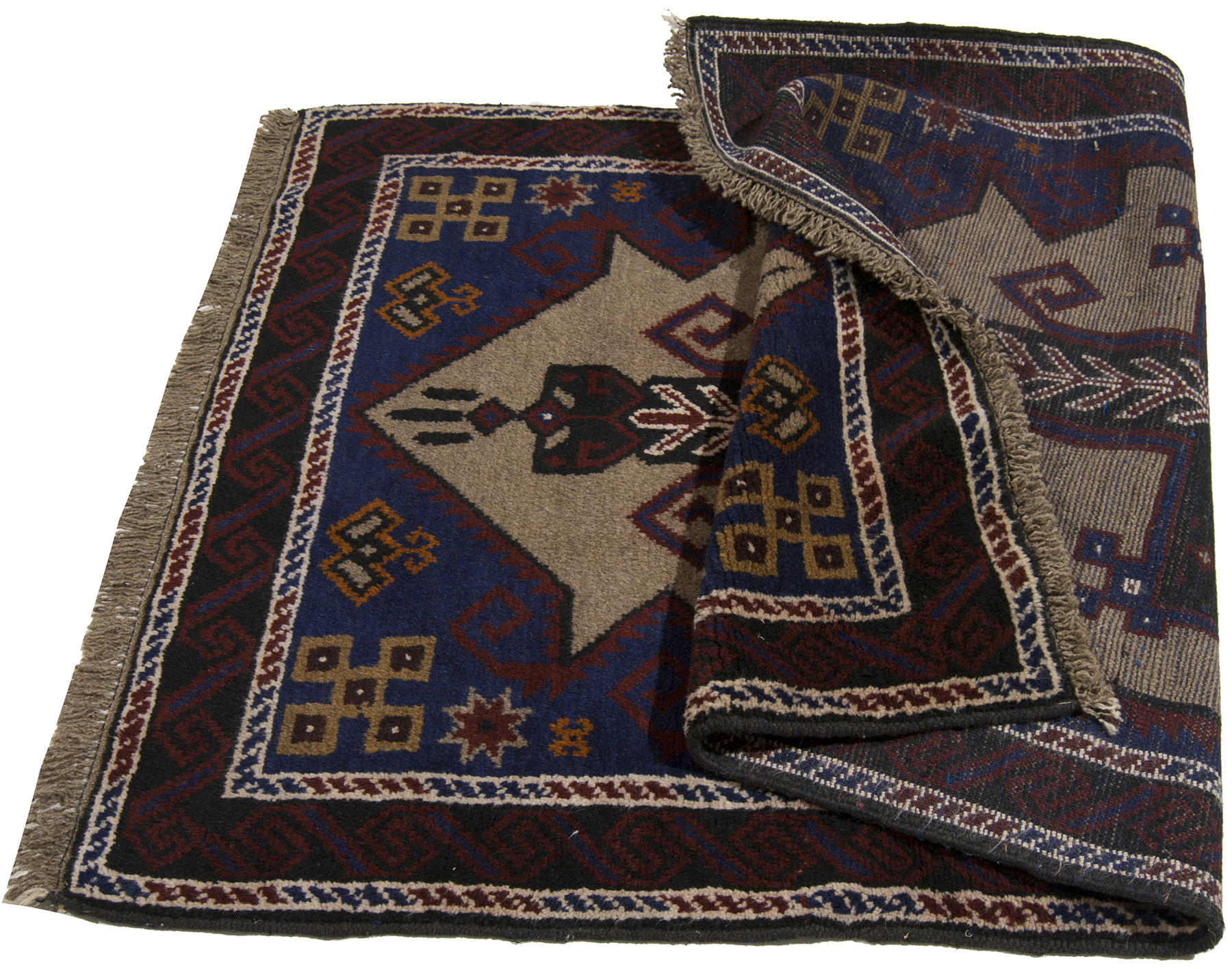 Galleria Farah 1970 - CM 146X86 Autentyczny, oryginalny rustykalny dywan z czystej wełny