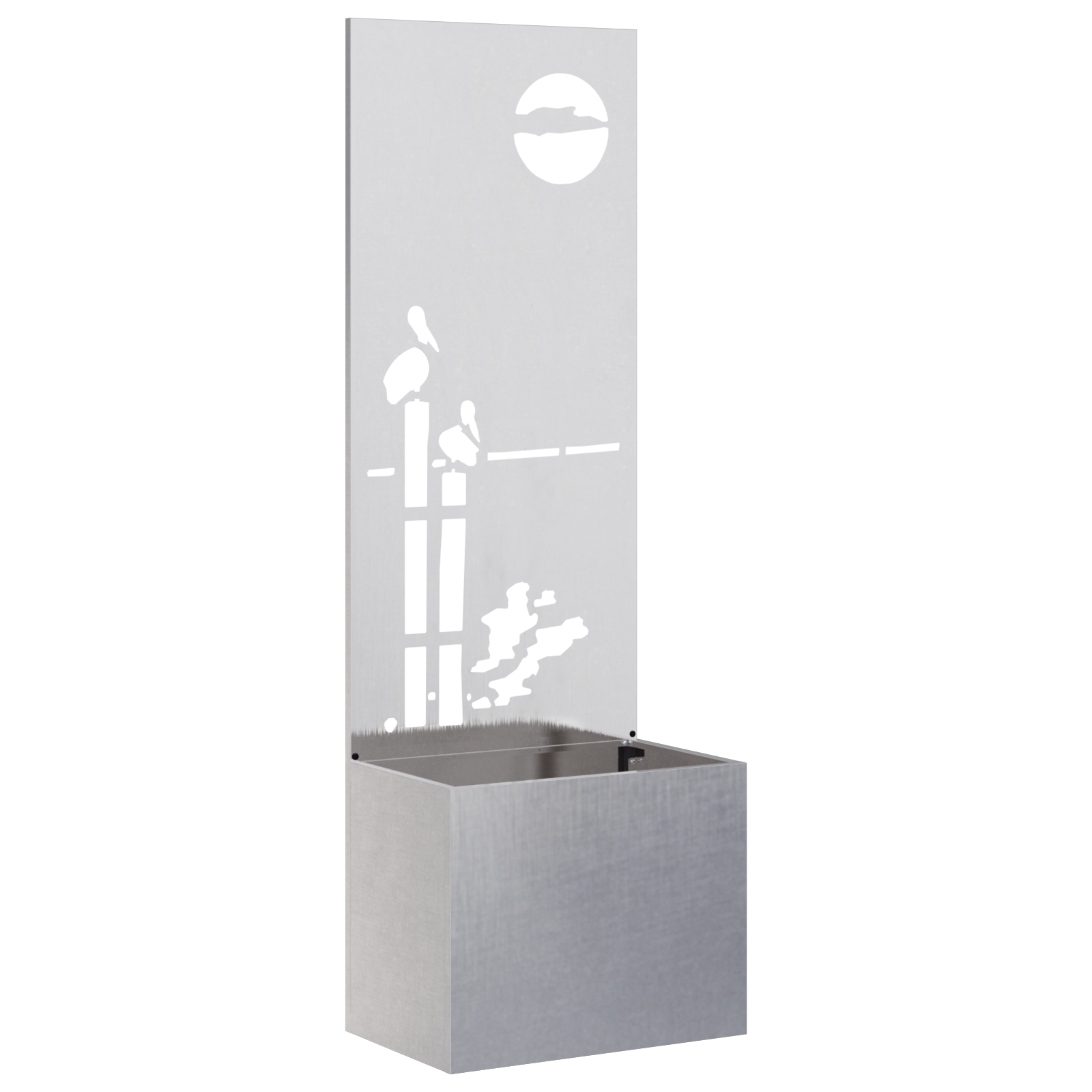 Écran de confidentialité de jardin Fretwork Argent 50 x 150 cm vidaXL - 2