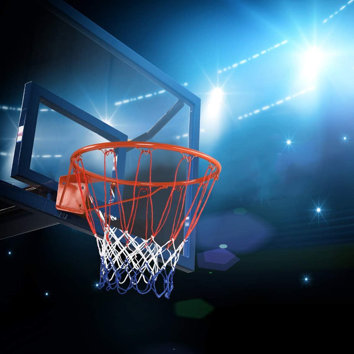 Canestro Da Basket Da Muro ARKEM - Cerchio In Acciaio 39 Cm, Rete Nylon, Per Interno Ed Esterno