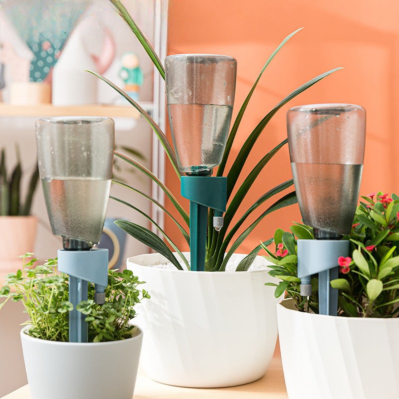 2 sztuki, automatyczna konewka do kwiatów, konewka kroplowa, regulowana prędkość, plastik PP, zielony, 20*6 cm