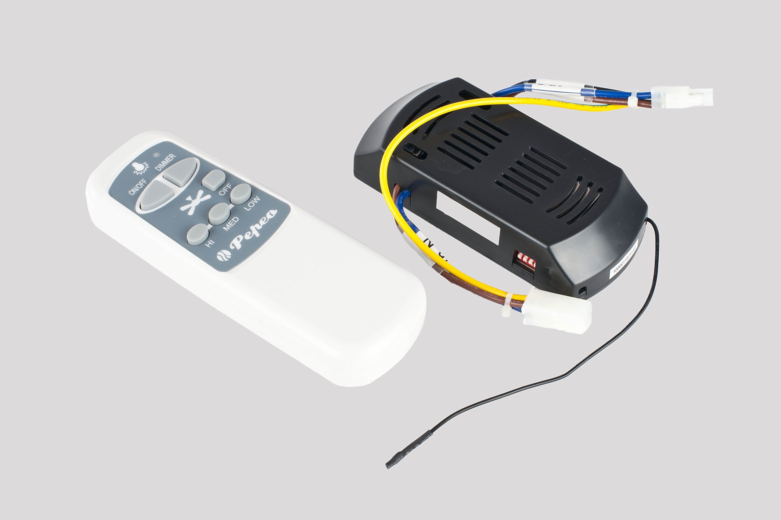 Ventilateur de plafond Melton Laiton / Érable 132 cm avec éclairage et télécommande - 2