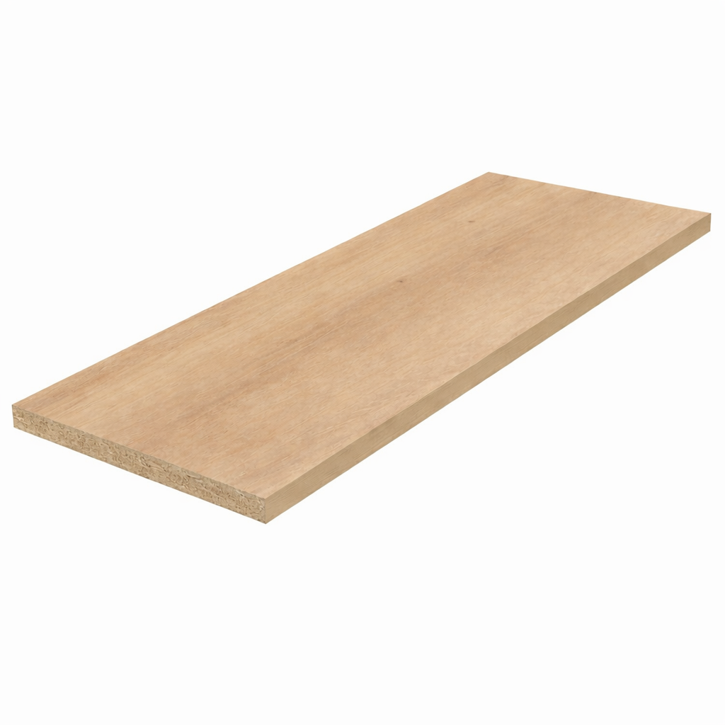 Plan de travail stratifié CPL chêne clair 1850 x 610 x 28 mm - PEFC 75% - Gamme Essentiel - 2