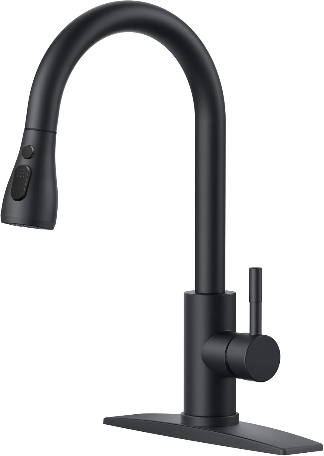 Kelelife Black Single Handle Kitchen Faucet With Pull-Down Sprayer – Oil Rubbed Bronze Finish