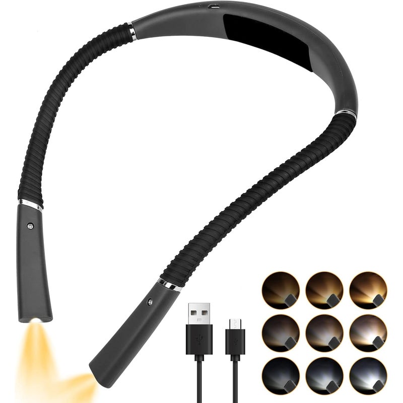 Lampka do czytania lampka do czytania na szyję Lampka do czytania do czytania w łóżku Lampka do czytania ładowalna kolory i poziomów jasności