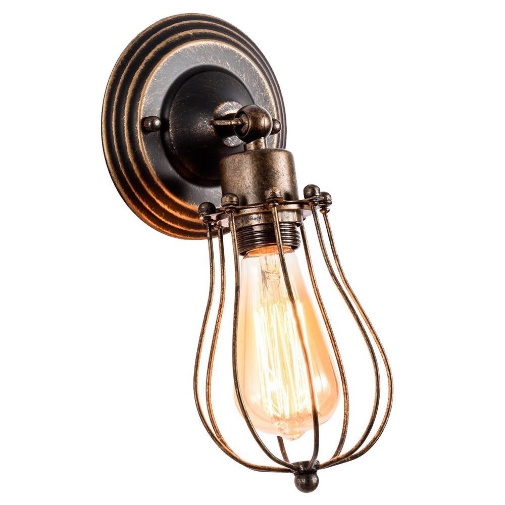 Applique Murale Vintage Industrielle E27 – Luminaire Métal Pour Salon, Chambre, Cuisine, Bar Ou Restaurant