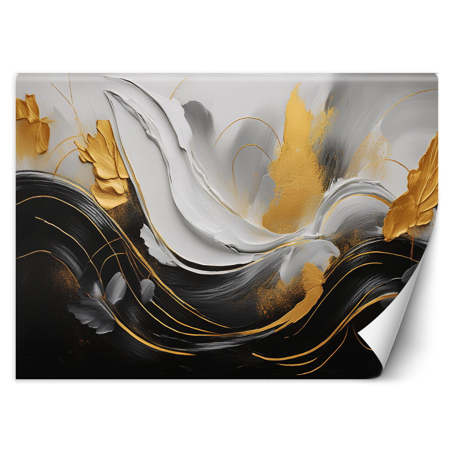 Fototapeta, Fale abstrakcja 3D 100x70