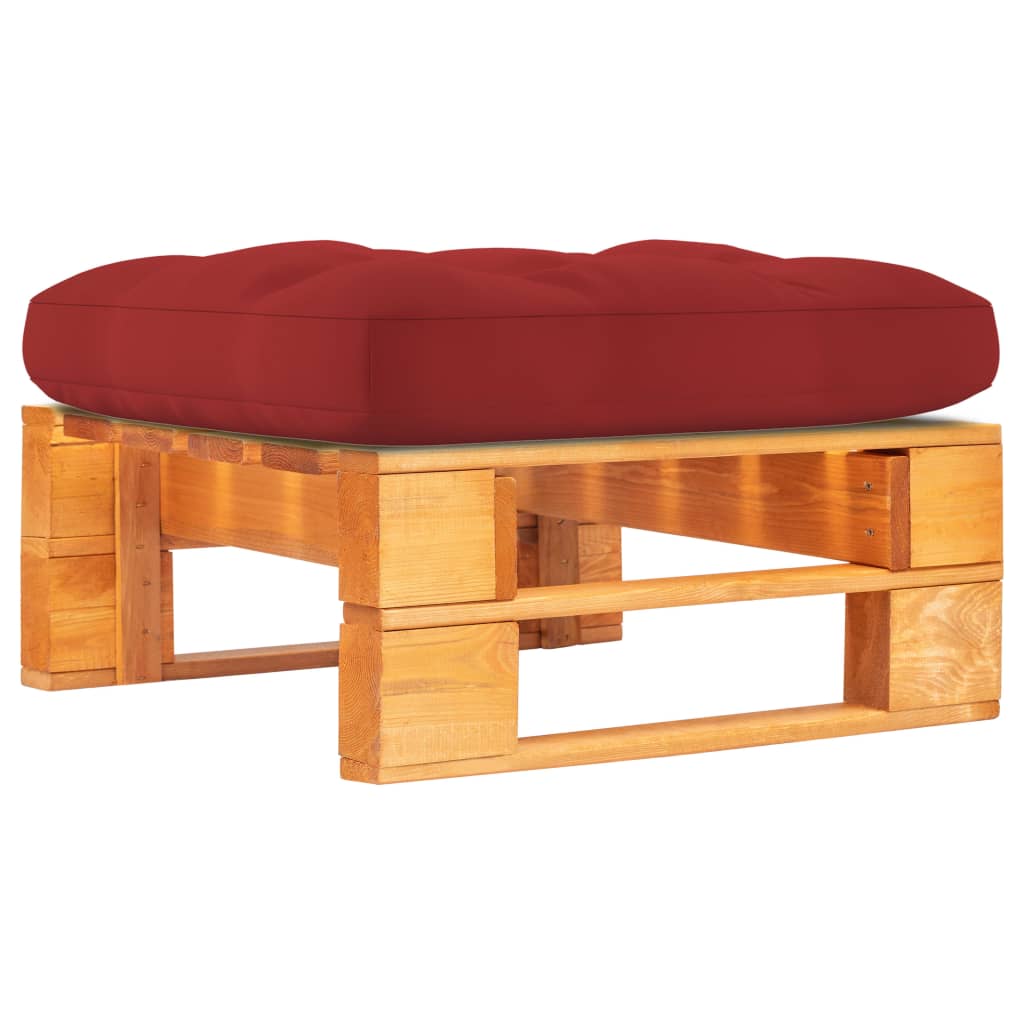 Maison Exclusive - Ottomana Da Giardino Pallet In Legno Di Pino Impregnato Grigio 88443127 - 7