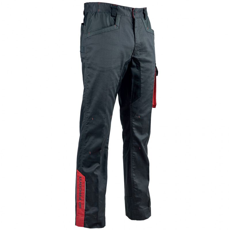 Pantalon de travail stretch avec renforts entrejambe STEPS gris sombre ...