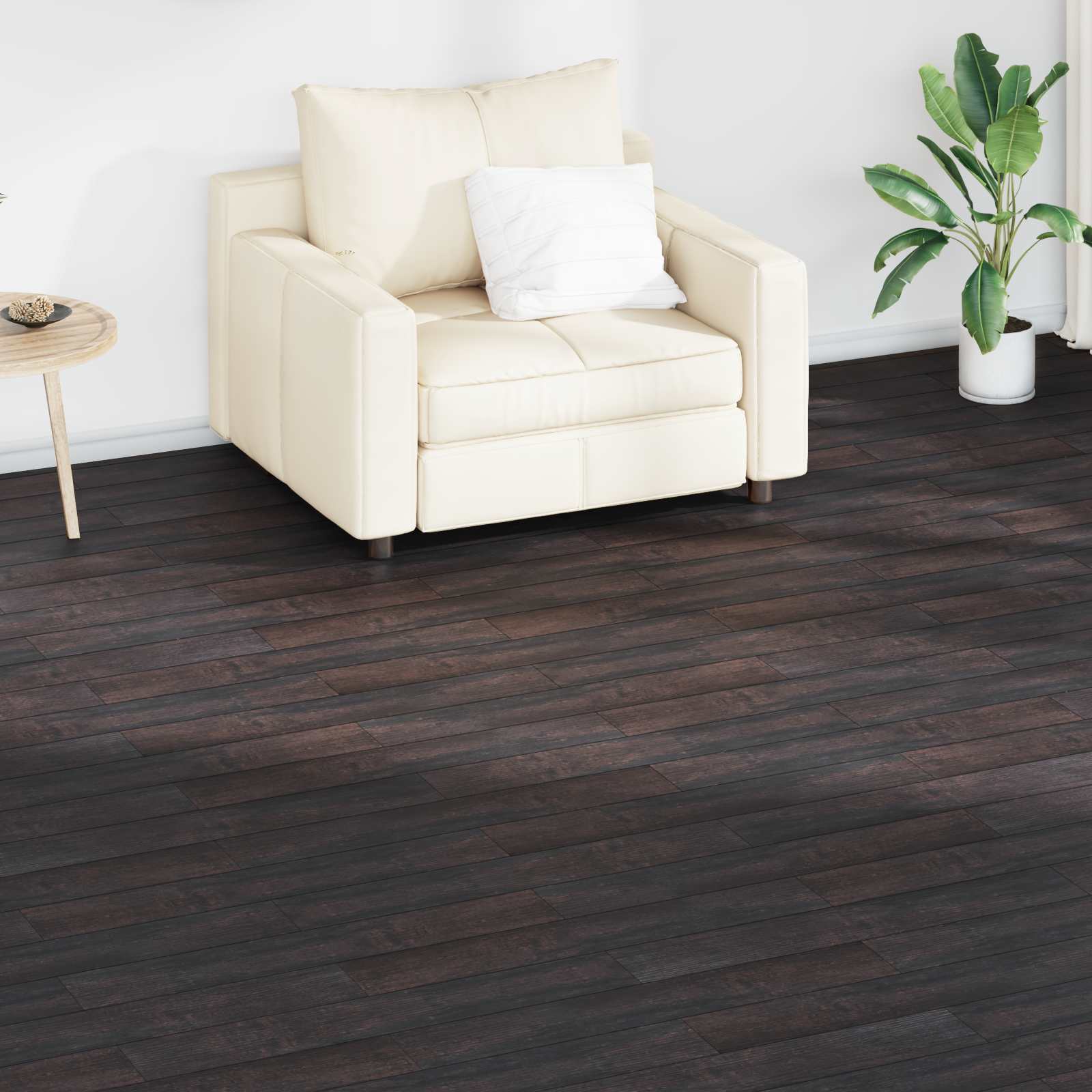 Planches de sol 18 pcs Marron foncé 2,51 m² PVC | Leroy Merlin