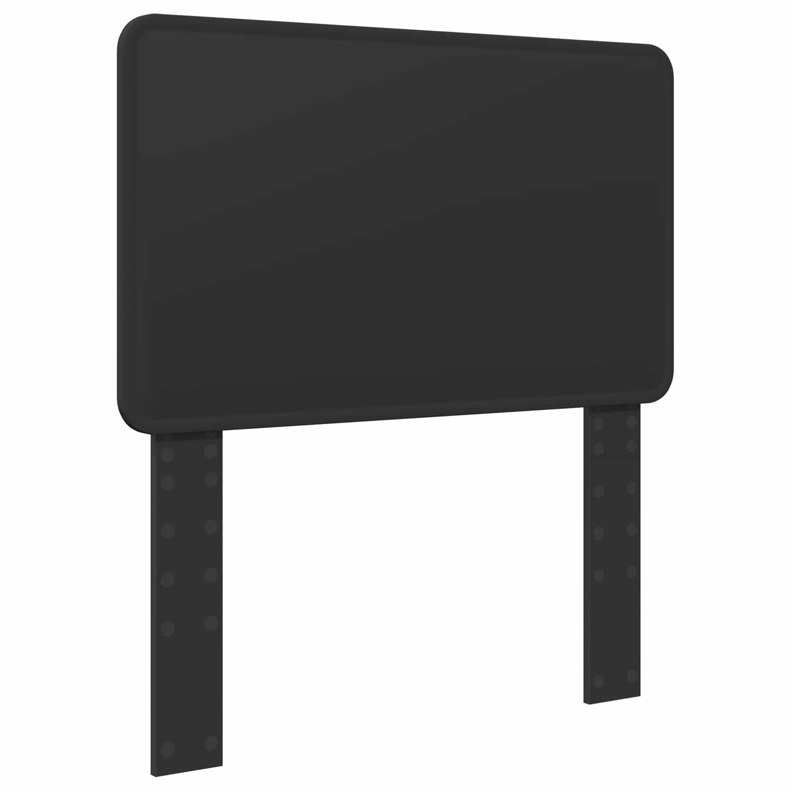 Cadre de lit noir 75 x 190 cm en bois de pin massif - 6