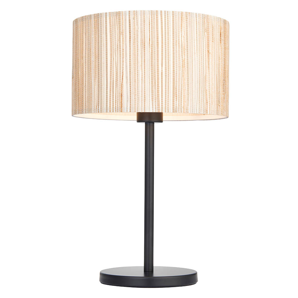 Lampa stołowa LONGSHORE beżowa 1xE27x20W trawa morska wym:41x25x25cm IP20 Endon