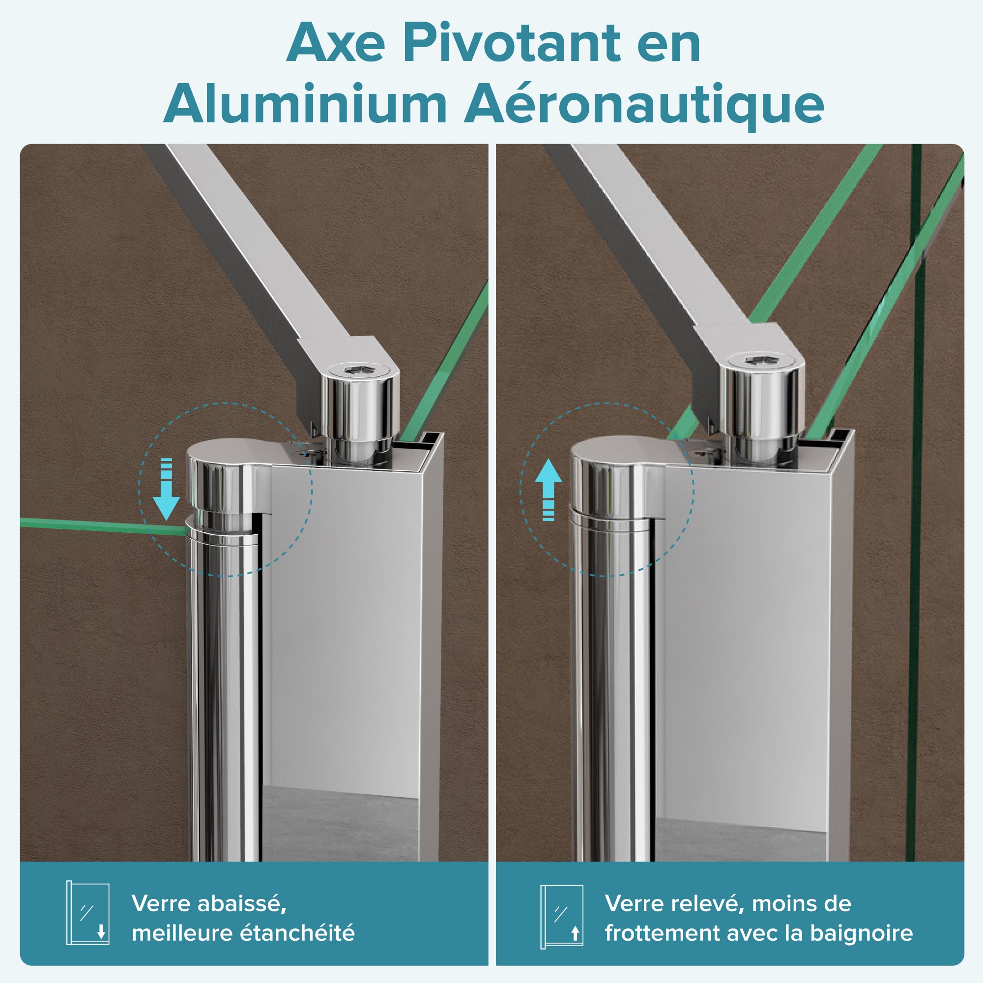 doporro Paroi de Baignoire 70x120x140cm Pare Baignoire Fixe Plus 2 Volets Montage Réversible Verre Trempé Transparent 6mm Cortona113 - 3