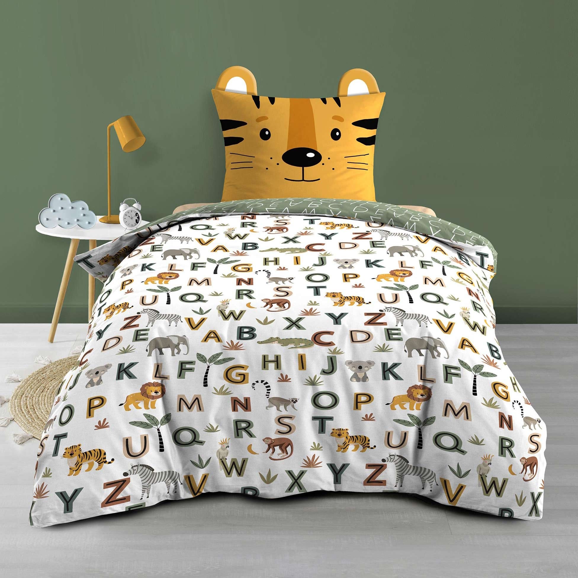 Textile éco-responsable Parure De Lit Enfant MATT & ROSE 140x200 Cm - 100% Coton OEKO-TEX, Imprimé Réversible Animalium Housse Couette 140x200 Coton Textile éco-responsable Parure De Lit Enfant MATT & ROSE 140x200 Cm - 100% Coton OEKO-TEX, Imprimé Réversible Animalium Housse Couette 140x200 Coton