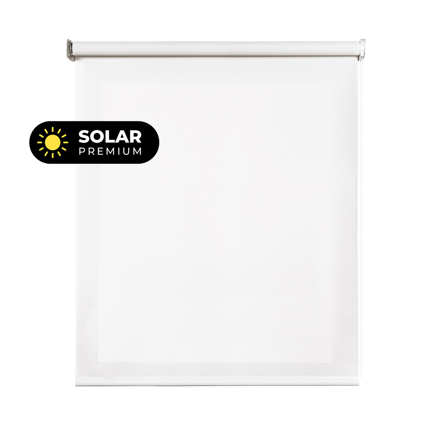 Estores enrollables screen premium con tejido técnico de alta calidad y acabados en aluminio con tubo grueso de 38 mm estor blanco 200x180 cm