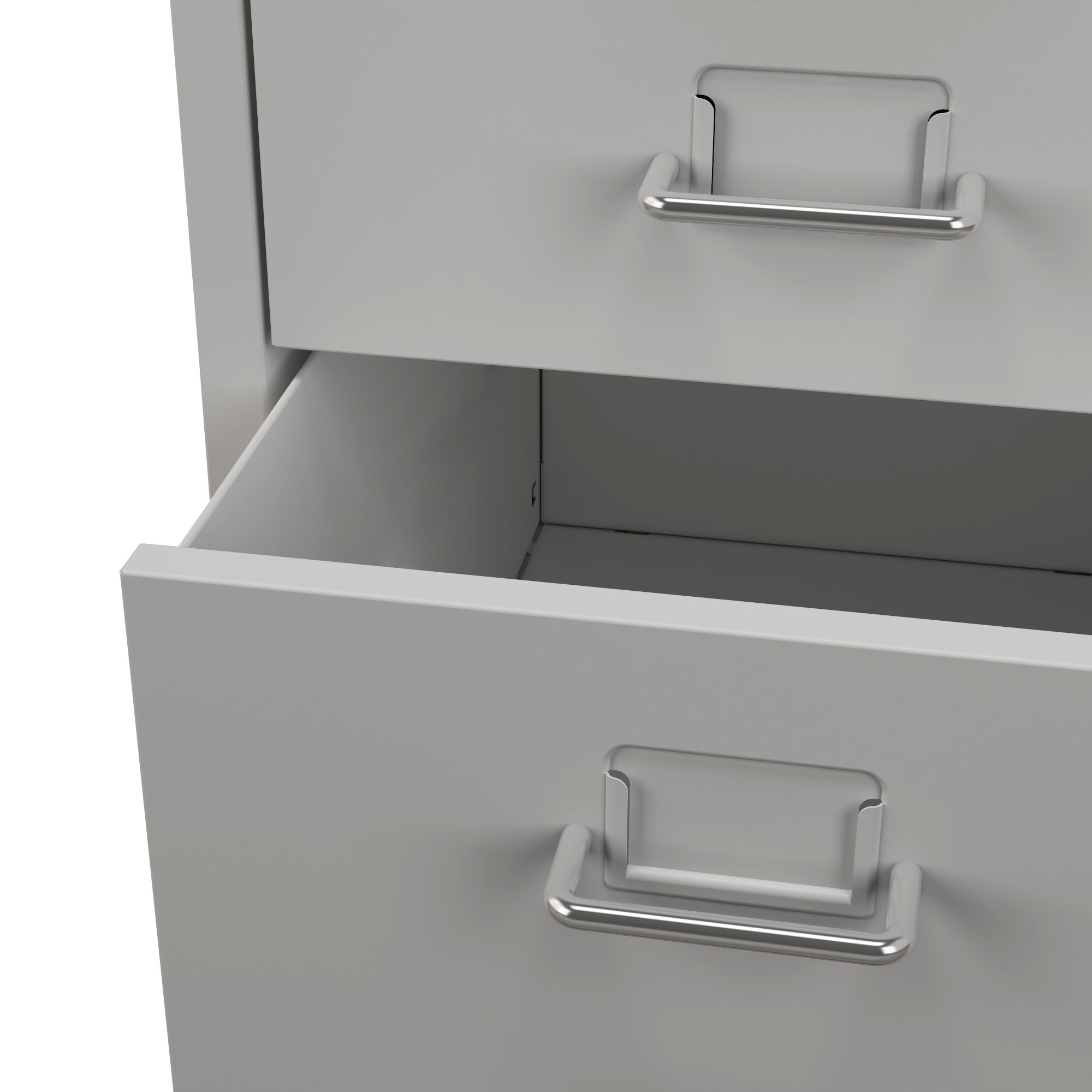 Caisson de bureau à roulettes Kökar acier 48 x 28 x 41 cm blanc mat [en.casa] - 7