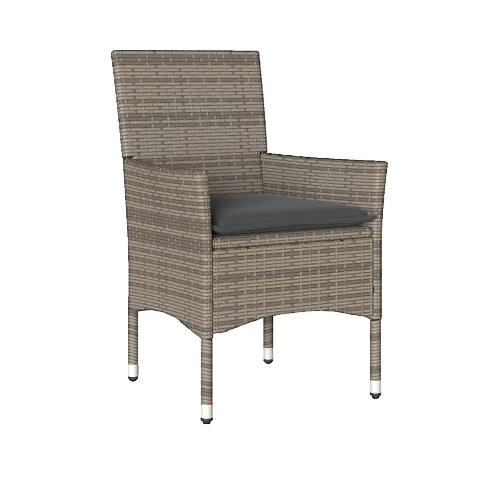 Salon bas de jardin en Rattan synthétique Gris 2 personnes - 3