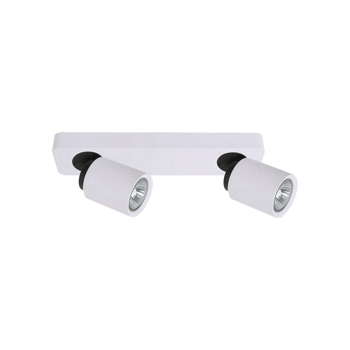 Lampa sufitowa wisząca Lucien biało-czarna 2xGU10x35W nowoczesna wym: 37 x 7 cm metal Italux