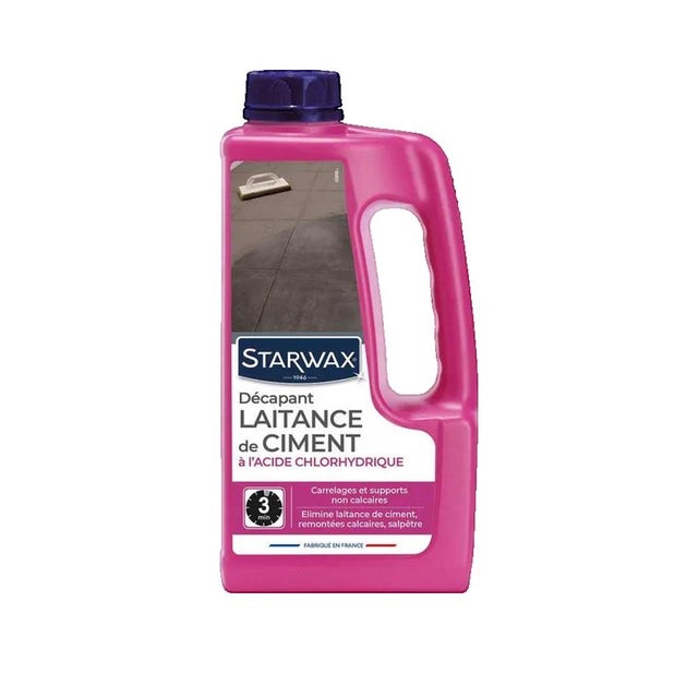 Décapant laitance de Ciment 1L STARWAX