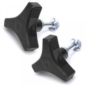 Lot de 10 Vis Papillon M6 x 10 mm – Tête Plastique Noire
