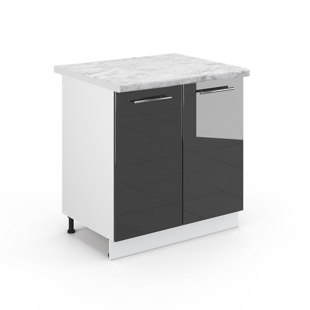 Vicco Szafka pod zlew Fame-Line, Antracyt wysoki połysk, 80 cm , BP Marmur