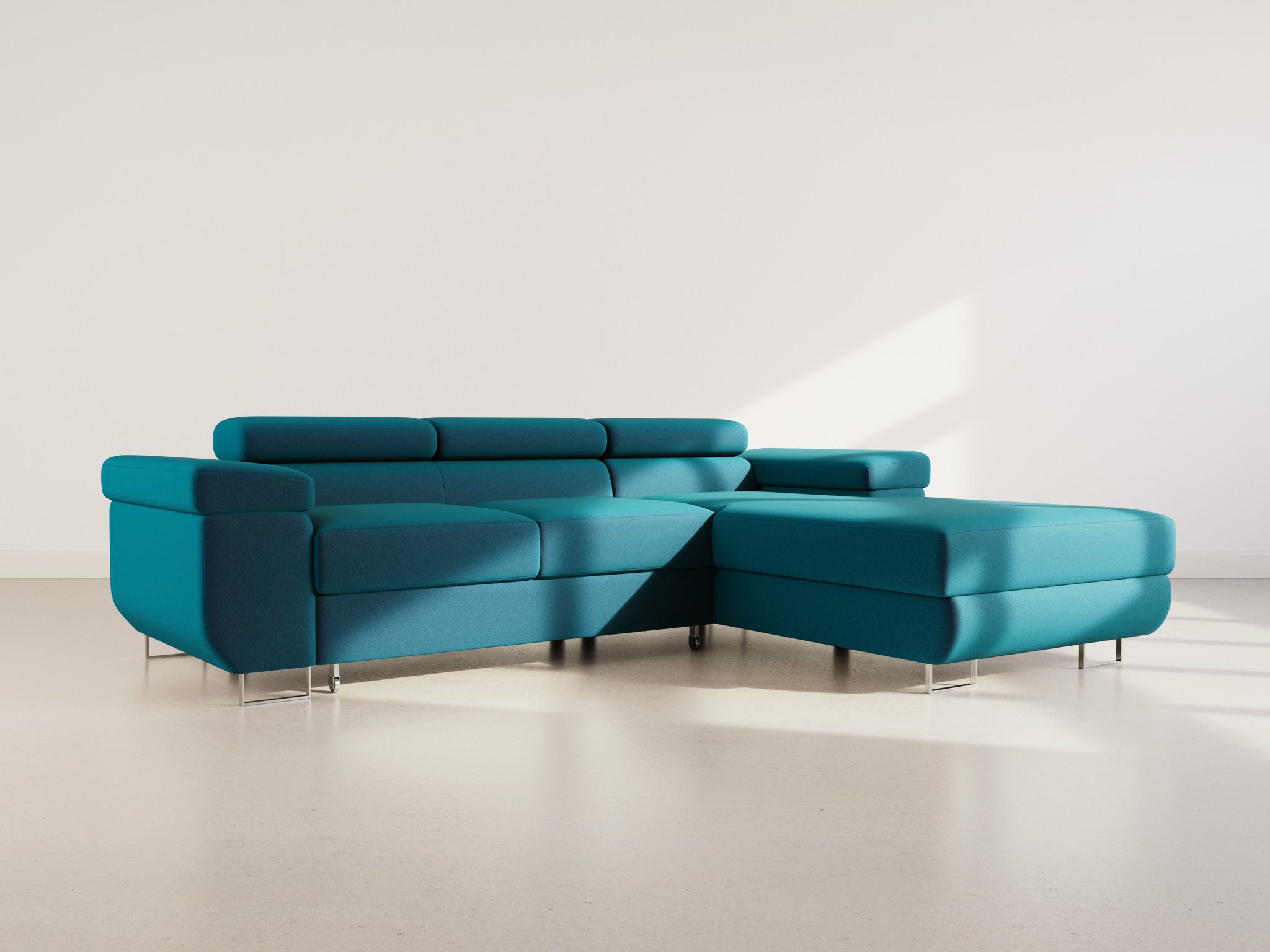 Canap D angle Droit Convertible 6 Places En Velours Bleu Canard canap-d-angle-droit-convertible-6-places-en-velours-bleu-canard