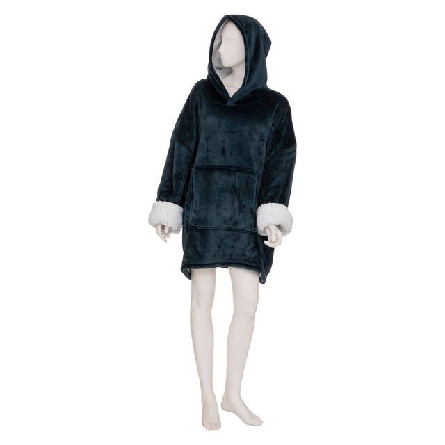 Coperta Con Cappuccio Oversize In Morbida Flanella – Per Adulti, Donne E Ragazzi (Taglia Unica, 18 Colori) - 2