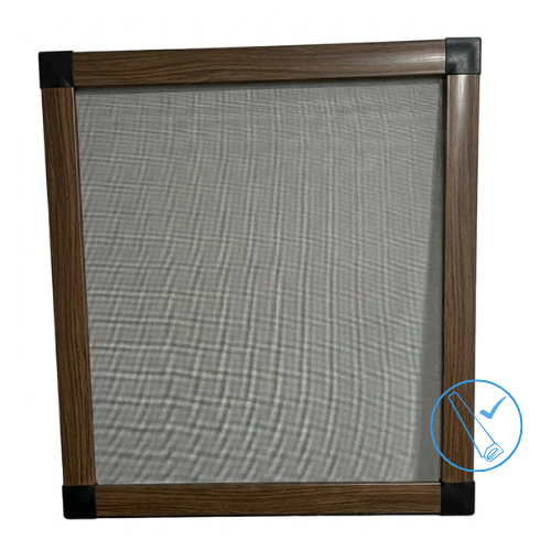 [KIT] Mosquitera corredera recortable nogal 100x120