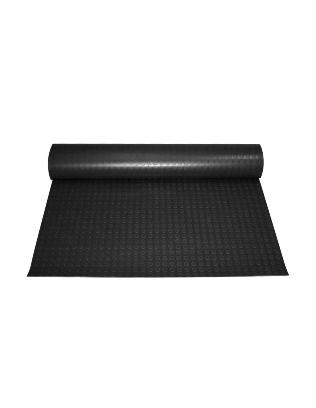 Pavimento de círculos | Piso de borracha | COLORIDO | Rolo da medida selecionada | Rolo: 1x1 metros (Preto) - 4