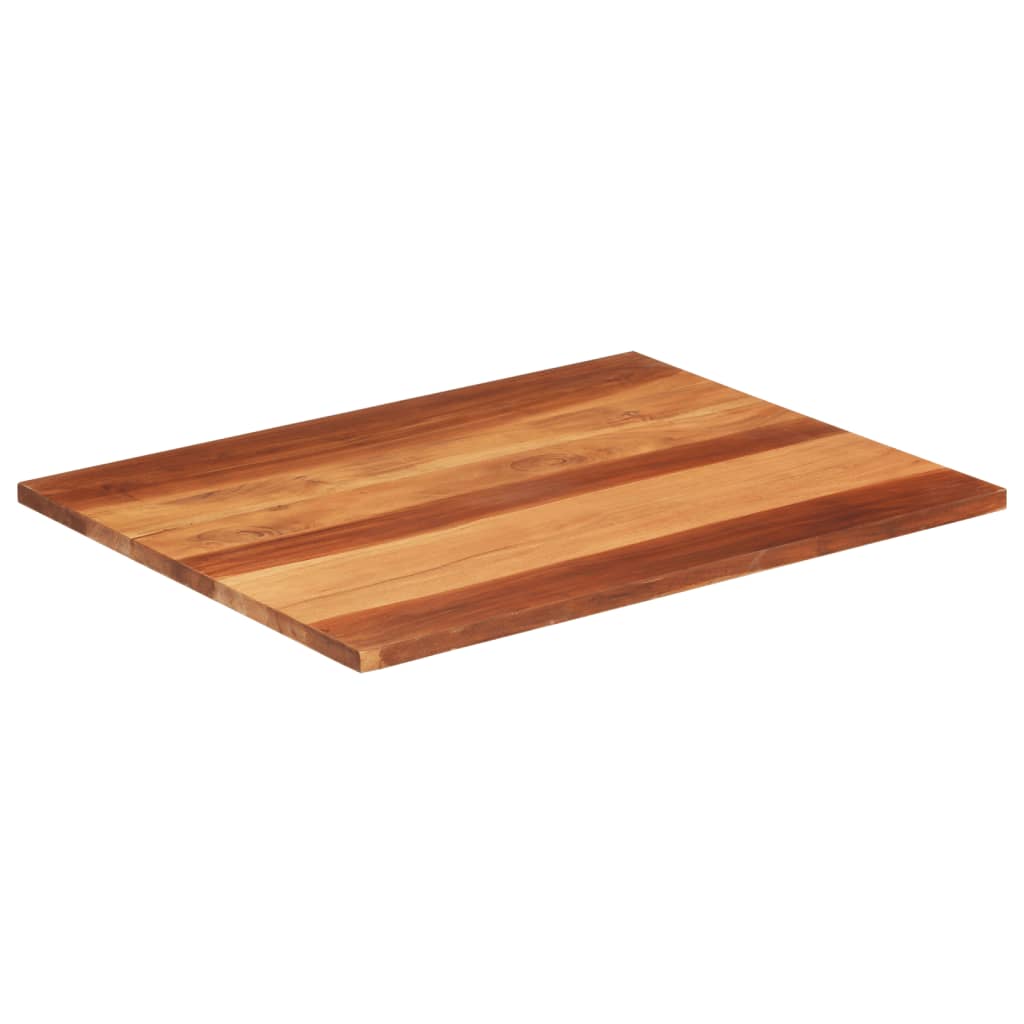 Piano Tavolo In Legno Massello Di Acacia VidaXL - 60x70 Cm, Spessore 25-27 Mm, Per Ristrutturare Tavoli - 2