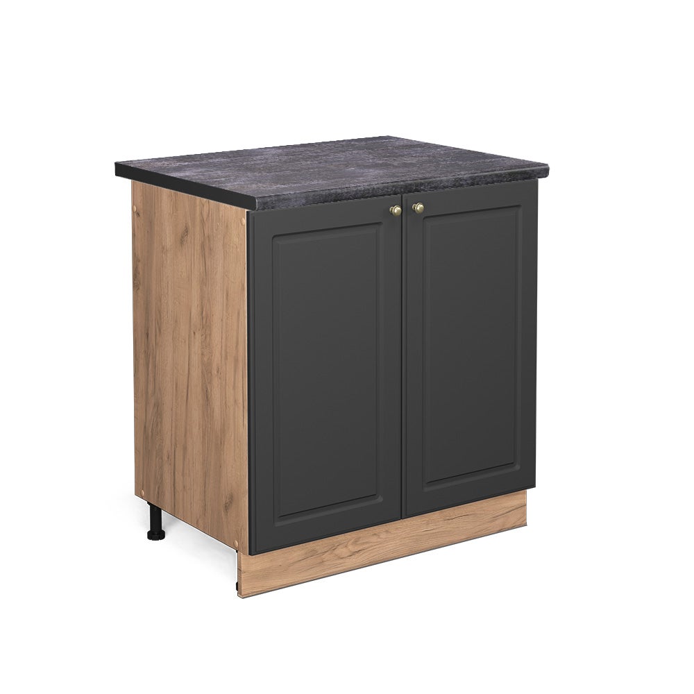 Vicco Szafka pod zlew Fame-Line, Antracytowo-złoty, 80 cm , BP Antracyt
